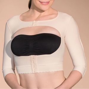 MARENA OPEN BUST VEST 3/4 LENGTH SLEEVES COMPRESSION GARMENT *Price Firm*